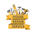 Home repair. Construction tools. Hand tools for home renovation