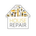 Home repair. Construction tools. Hand tools for home renovation Royalty Free Stock Photo