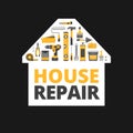 Home repair. Construction tools. Hand tools for home renovation Royalty Free Stock Photo