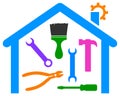 Home repair and improvement logo