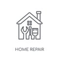 home repair linear icon. Modern outline home repair logo concept