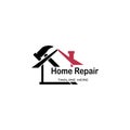Home Repair logo template vector icon Royalty Free Stock Photo