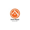 Home Repair logo template vector icon Royalty Free Stock Photo