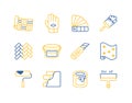 Home repair, remodelling, redecoration vector icon set Royalty Free Stock Photo