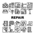 Home Repair Service Collection Icons Set Vector Royalty Free Stock Photo