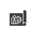 Home repair service vector icon