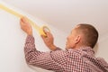 Preparing for painting walls in a house Royalty Free Stock Photo