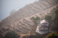 Home on rice terraces beautiful landscape Royalty Free Stock Photo