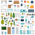 Home and Office Interior Elements Royalty Free Stock Photo