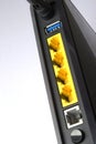 Home router and ADSL modem Royalty Free Stock Photo
