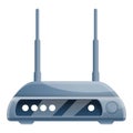 Home router icon, cartoon style Royalty Free Stock Photo