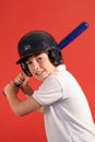 Home run hitter vertical Royalty Free Stock Photo