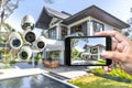 Home safety systems utilize real-time camera alerts, secured by network connections and intelligent security technology for compre