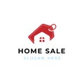 Home sale agency logo design. Home deal logo design. Royalty Free Stock Photo