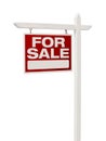 Home For Sale Real Estate Sign with Clipping Path Royalty Free Stock Photo