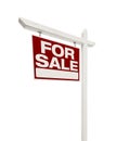 Home For Sale Real Estate Sign with Clipping Path Royalty Free Stock Photo