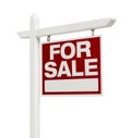 Home For Sale Real Estate Sign with Clipping Path Royalty Free Stock Photo