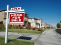 Home For Sale Signs & One Sold Royalty Free Stock Photo