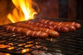 Home sausage grill. Generate Ai