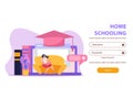 Home Schooling Website Page Royalty Free Stock Photo