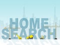 Home Search Shows Gathering Data And Building
