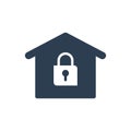 Home Security Icon Royalty Free Stock Photo