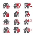 Home security icons