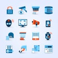 Home Security Icons Set Royalty Free Stock Photo