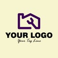 Home Service Logo Design, icon home service, simple logo, uniq logo