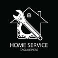 home service logo design template Royalty Free Stock Photo