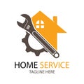 home service logo design Royalty Free Stock Photo