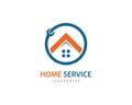 Home service logo vector Royalty Free Stock Photo