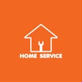 Home Service Logo Vector Template Design