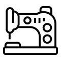 Home sewing machine icon outline vector. Art workshop