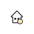 Home sharing icon on white