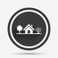 Home sign icon. House for sale. Broker symbol.