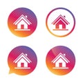 Home sign icon. Main page button. Navigation. Royalty Free Stock Photo