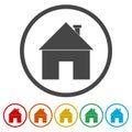 Home sign icon. Main page button. Navigation symbol Royalty Free Stock Photo