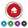 Home sign icon. Main page button. Navigation Royalty Free Stock Photo