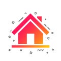 Home sign icon. Main page button. Navigation. Vector Royalty Free Stock Photo