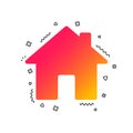 Home sign icon. Main page button. Navigation. Vector Royalty Free Stock Photo