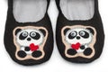 Home slippers. pandas image.