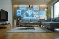 Home smart automation, harnessing the power of technology to simplify and enhance daily life, integrating smart devices Royalty Free Stock Photo