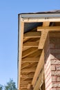 Home Soffit Framing Royalty Free Stock Photo