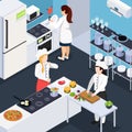 Home Staff Isometric Composition Royalty Free Stock Photo