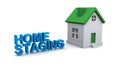 Home staging on white