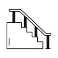 Home stairs Vector Icon which can easily modify or edit Royalty Free Stock Photo