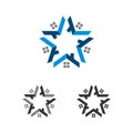 Home Star vector Logo Template Illustration Design EPS 10