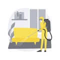 Home sterilization services abstract concept vector illustration.