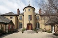 Home with stone turret